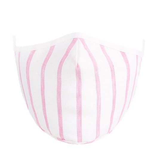 Kutehealth Designed Washable Mouth Cover with 3Pcs 5 Layers Filters- PINK STRIPE