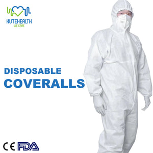 5 Adult Antivirus Disposable Protective Coveralls (Pack of 5)