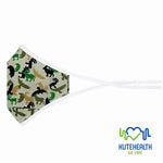 Kutehealth Designed Printed Washable Mouth Cover with 3Pcs 5 Layers Filters-ANIMAL FARM