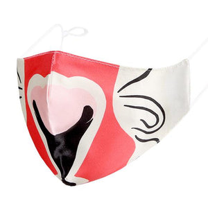 Kutehealth Designed Printed Washable Mouth Cover with 3Pcs 5 Layers Filters -MONKEY KING