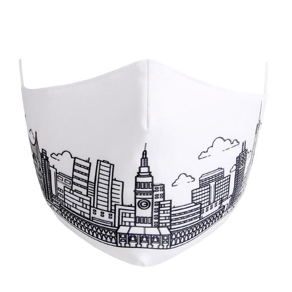 Kutehealth Designed Printed Washable Mouth Cover with 3Pcs 5 Layers Filters -London Big Ben